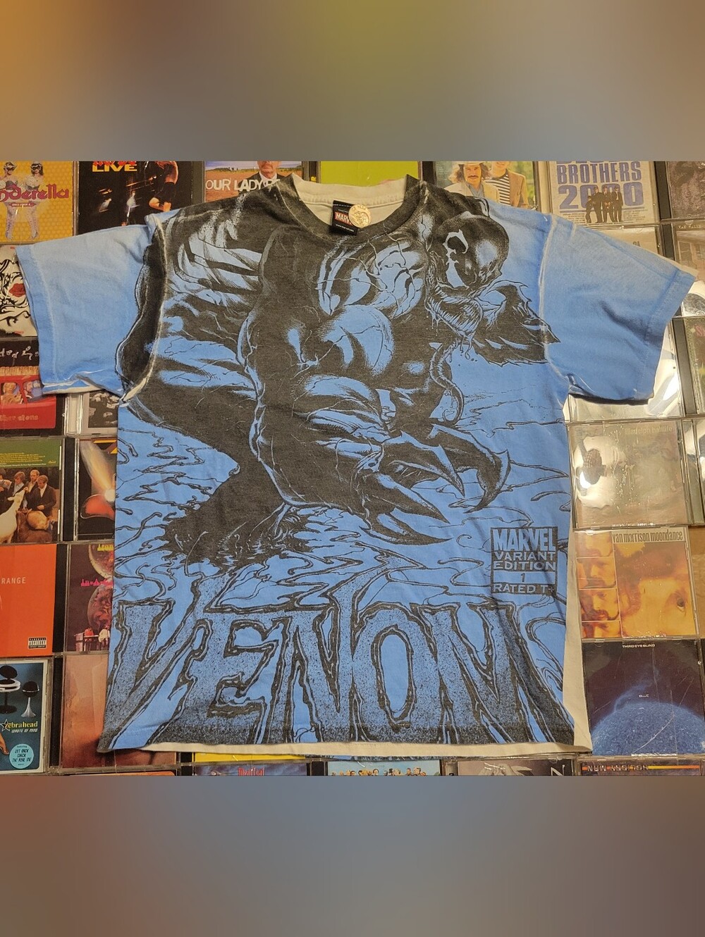 Marvel Comic Aop Venom Graphic Tee - Blue/Black